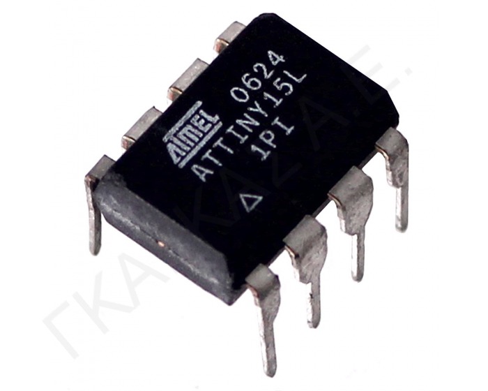 ATTINY15L-1PI 8-BIT MICROCONTROLLER 1.6MHz 6I/O DIP-8