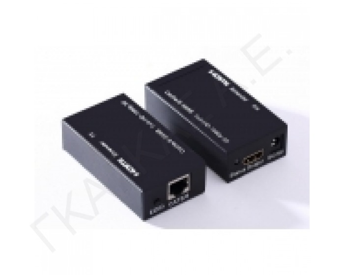 ANGA EXT60 HDMI EXTENDER 60μ 1xUTP CAT5e/6 1080P ΣΥΜΒΑΤΟ ΜΕ HDMI 1.3, HDCP 1.2