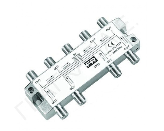 FRACARRO SPLITTER SPTR8 ΔΙΑΚΛΑΔΩΤΗΣ 8 ΕΞΟΔΩΝ 5 - 2400 Mhz