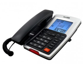 Maxcom KXT709  Σταθερό Ψηφιακό Τηλέφωνο Γκρί-Ασημί με Οθόνη και Ένδειξη Εισερχόμενης Κλήσης Led (Αναγνώριση Κλήσης)