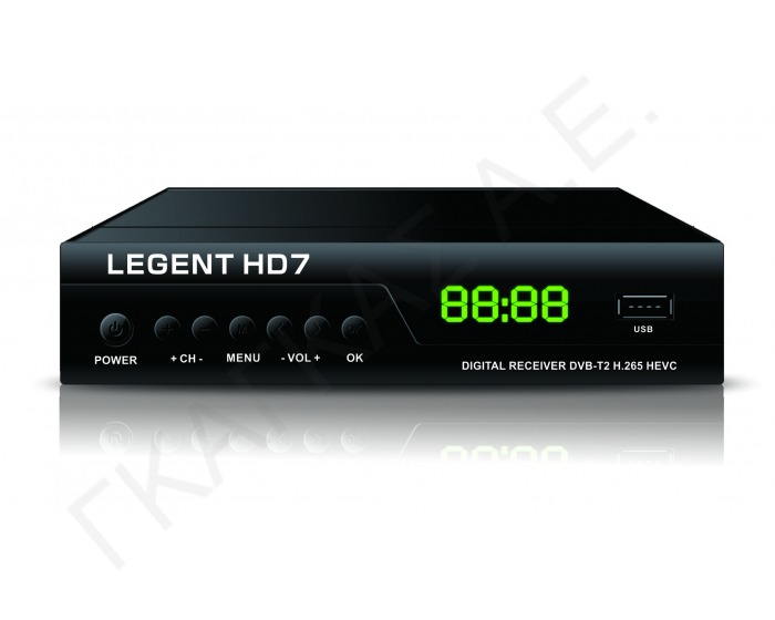 LEGENT HD7  ΕΠΙΓΕΙΟΣ ΨΗΦΙΑΚΟΣ ΔΕΚΤΗΣ  DVB-T2  H.265 HEVC    