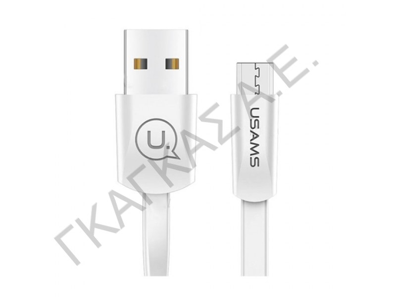 USANS MICRO FLAT DATA CABLE 1.2M WHITE